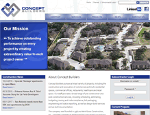 Tablet Screenshot of conceptbuilders.com